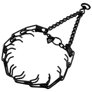 Herm Sprenger Stainless Steel 3.25mm Ultra+ Prong Collar Black